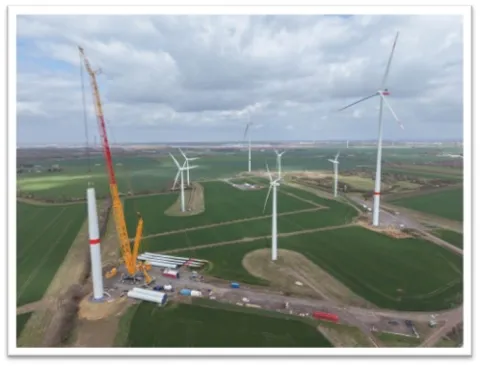 Luftbild Windpark